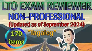 LTO EXAM REVIEWER 2024 FOR NON PROFESSIONAL DRIVERS LICENSE TAGALOG [upl. by Sone]