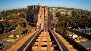 GhostRider Wooden Roller Coaster POV HD 1080p Knotts Berry Farm [upl. by Jegger914]