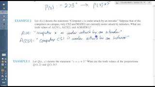 Section 14 PART 1 Predicates and Propositional Functions [upl. by Tterej]