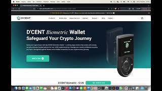 MELHOR HARD WALLET  DCENT BIOMETRIC [upl. by Pet]