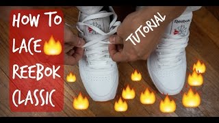 How to Lace Reebok Classics Nikes Jordans 2020 HD [upl. by Alikat]