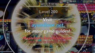 Ayumilove MapleStory Illium Level 1200 AutoScreenshot Level UP  Achievement [upl. by Alehs]