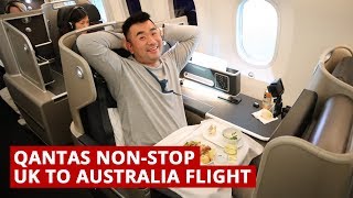 QANTAS B787 NONSTOP UK to AUSTRALIA Flight [upl. by Hsaniva]