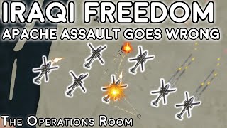 Mass Apache Assault Goes Wrong  Operation Iraqi Freedom  Animated [upl. by Ahsataj366]