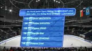 JWC 2012 김해진 HaeJin KIM FS Group Warmup No Commentary [upl. by Okwu]