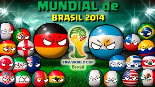 HISTORIA DEL MUNDIAL DE BRASIL 2014 COUNTRYBALL [upl. by Nortal727]