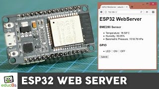 ESP32 Web Server Tutorial with a BME280 Sensor [upl. by Hnad]