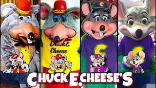 Evolution of Chuck E Cheese  Chuck E Cheese Character History [upl. by Sunshine]