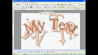 Open Office How to Use WordArt Fontwork [upl. by Yul824]