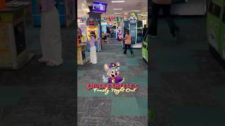 Chuck E Cheese Family Night Out chuckecheese trampoline trampolinezone chuckecheesepizza [upl. by Nailimixam]