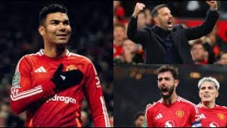 Manchester United vs Leicester City 52  All Goals amp Highlights  EFL Cup 2024 [upl. by Nidak]