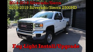 Amazon Fog Light Install  20142018 SilveradoSierra amp 20152019 Install 20152019 2500 [upl. by Nevlin]