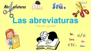 LAS ABREVIATURAS  EJEMPLOS APRENDE DESDE CASA [upl. by Atilef]