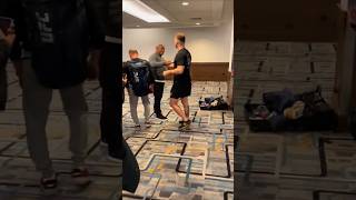 Stipe Miocic runs into Daniel Cormier ahead of UFC 309 [upl. by Felisha]