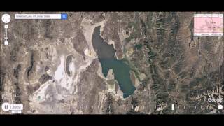 Great Salt Lake Evaporating Utah  Time Lapse [upl. by Atalanta]