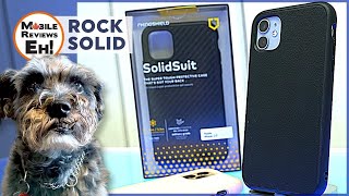 The BUTTONS are 🔥 Rhinoshield SolidSuit iPhone 11Galaxy s10 Review [upl. by Adirem]