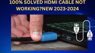 ✅Updated 2023 How to Fix HDMI Cable or Port Not Working on Laptop Windows 1011 [upl. by Tufts]