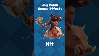 Clash Royale  All Hog rider sound effects clashroyale supercell hogrider clashroyalememes [upl. by Hanavas]