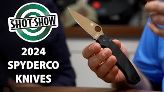 Eric From Spyderco Knives Showcases Upcoming Models  SHOT Show 2024 [upl. by Lebazej]