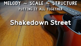 Shakedown Street Melody  Scale  Structure Grateful Dead [upl. by Olympium423]