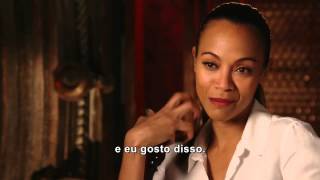 Guardiões da Galáxia  Zoe Saldana fala sobre Gamora legendado [upl. by Kimble522]