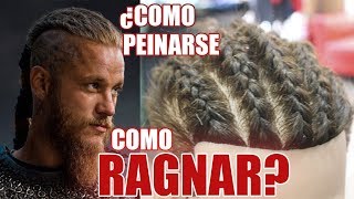 COMO HACER TRENZAS PEGADAS VIKINGAS RAGNAR [upl. by Giffy]