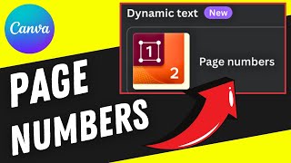 FINALLYAutomatic Page Numbers in Canva [upl. by Laval]