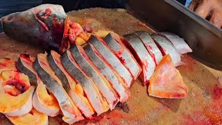 amazing cutting skills bonless fish  sagar fish hoodi Bangalore amp sagar fish belathur Kadugodi [upl. by Kerad863]