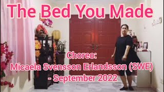 The Bed You Made  Line Dance Micaela Svensson Erlandsson SWE  September 2022  demo [upl. by Alios643]