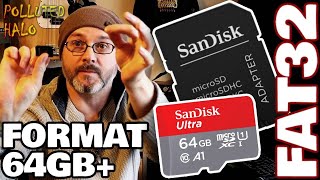 Format 64GB SD Card To FAT32 Works On Higher GB CardsDrives Too [upl. by Neggem]