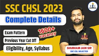 SSC CHSL 2023 complete Details Eligibility Exam Pattern Cutoff PYQs [upl. by Adnomar]