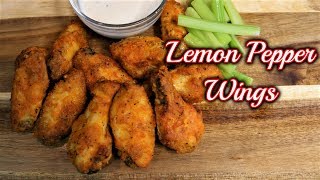 Lemon Pepper Chicken Wings  Air Fryer Recipe  Nuwave Brio 10 quart [upl. by Halsey840]