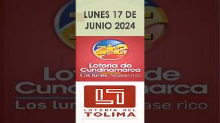 COMO GANAR LA LOTERIA DE CUNDINAMARCA y TOLIMA Hoy LUNES 17 de Junio 2024  RESULTADOS 💥 [upl. by Introc]