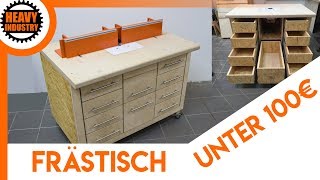 🔥 UNTER 100€ 12 Frästisch einfach selber bauen [upl. by Haianeb]