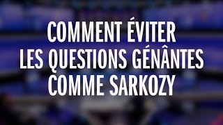 Toutes les techniques de Nicolas Sarkozy pour esquiver les questions gênantes [upl. by Shaer808]