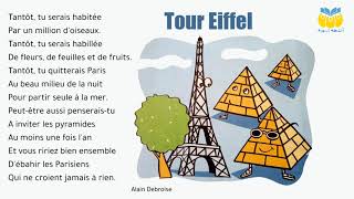 Tour Eiffel – Lire un poème  mes apprentissages en français 5 AEP [upl. by Norabel]