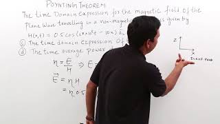 Electro Magnetics  Poynting Theorem Example  Part 2 [upl. by Oicirbaf]