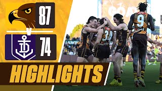 Hawthorn v Fremantle  Match Highlights  Round 18 2024 [upl. by Gradeigh]