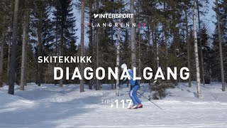 Tips 117 – Langrenn – Skiteknikk Diagonalgang [upl. by Aliet]