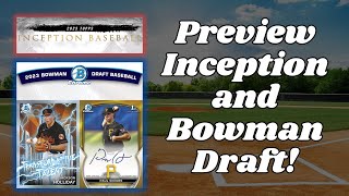 Preview What to expect from 2023 Bowman Draft and 2023 Topps Inception Baseball [upl. by Kletter672]