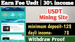 new usdt mining Site  usdt earning site  trx usdt mining app  Cloud Mining  usdt investment Site [upl. by Elvis]