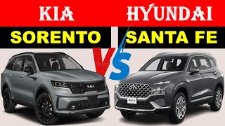 ALL NEW KIA SORENTO Vs ALL NEW Hyundai SANTA FE  Which One Is Better [upl. by Jaynes938]