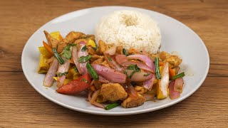 SALTADO DE POLLO  RECETA PERUANA [upl. by Eeraj902]