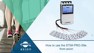 TENS EMS Device Application  How To Use The STIMPRO X9  axion [upl. by Yregram879]