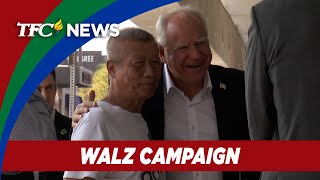 Walz reaches out to Nevada Filipino voters as Dems ramp up campaign in swing states  TFC News [upl. by Faline]