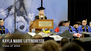 Kayla Latendresses remarks about the English department from her 2024 Commencement address [upl. by Htebasile]