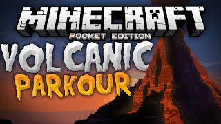 LAVA JUMPER  Volcanic Parkour Speedrun  Minecraft PE Pocket Edition [upl. by Gnay800]