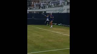 Mpetshi Perricard amp Khachanov Cross Court Practice tennis atp forehand [upl. by Pease]