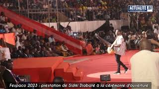 FESPACO 2023  Sidiki Diabaté enflamme le palais des sports de Ouaga 2000 avec sa Kora [upl. by Riancho]