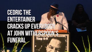 Cedric The Entertainer Cracks Up Everybody At John Witherspoons Funeral [upl. by Llenral20]